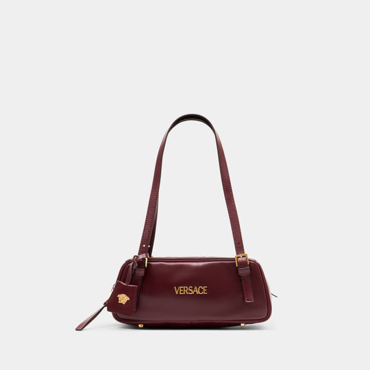 Shoulder Bag - Versace - Leather - Bordeaux
