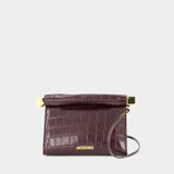 Le Sac Rond Carre - Jacquemus - Leather - Burgundy