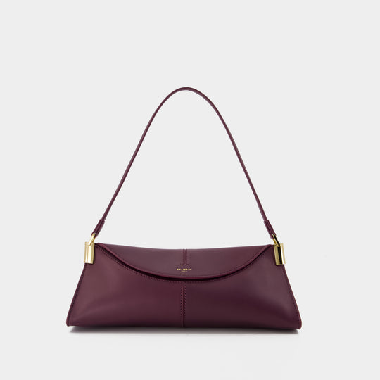 64 83 Small Shoulder Bag - Balmain - Leather - Burgundy