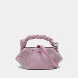 Bou Mini Handbag - Ganni - Cotton - Pink