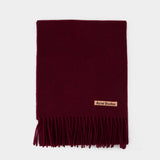 Scarf - Acne Studios - Wool - Burgundy