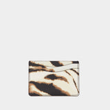 Bou Zebra Card Holder - Ganni - Synthetic - Ivory