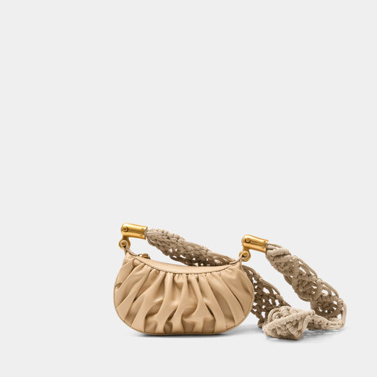 Ebene Mini Crossbody - Balmain - Leather - Beige