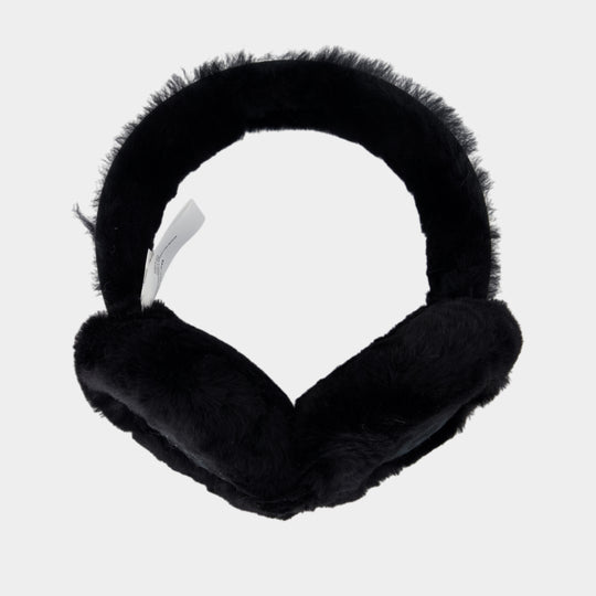 W Earmuff - UGG - Leather - Black