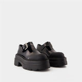 Tova Mary Jane Platform Loafers - Alexander Wang - Leather - Black