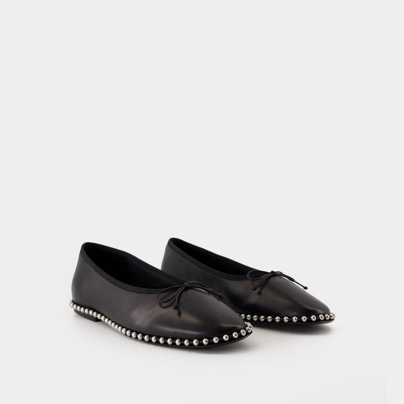 Ballerinas Lina Ballchain - Alexander Wang - Leather - Black