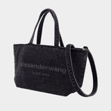 Punch Small Tote Bag - Alexander Wang - Cotton - Dark Grey