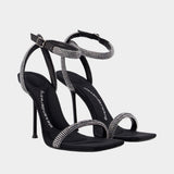Julie 105mm Sandals - Alexander Wang - Synthetic - Black
