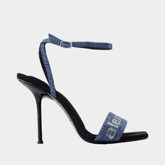 Julie Billboard 105mm Pumps - Alexander Wang - Cotton - Blue