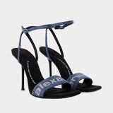 Julie Billboard 105mm Pumps - Alexander Wang - Cotton - Blue