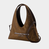 Pike Mini Hobo Bag - Alexander Wang - Synthetic - Brown