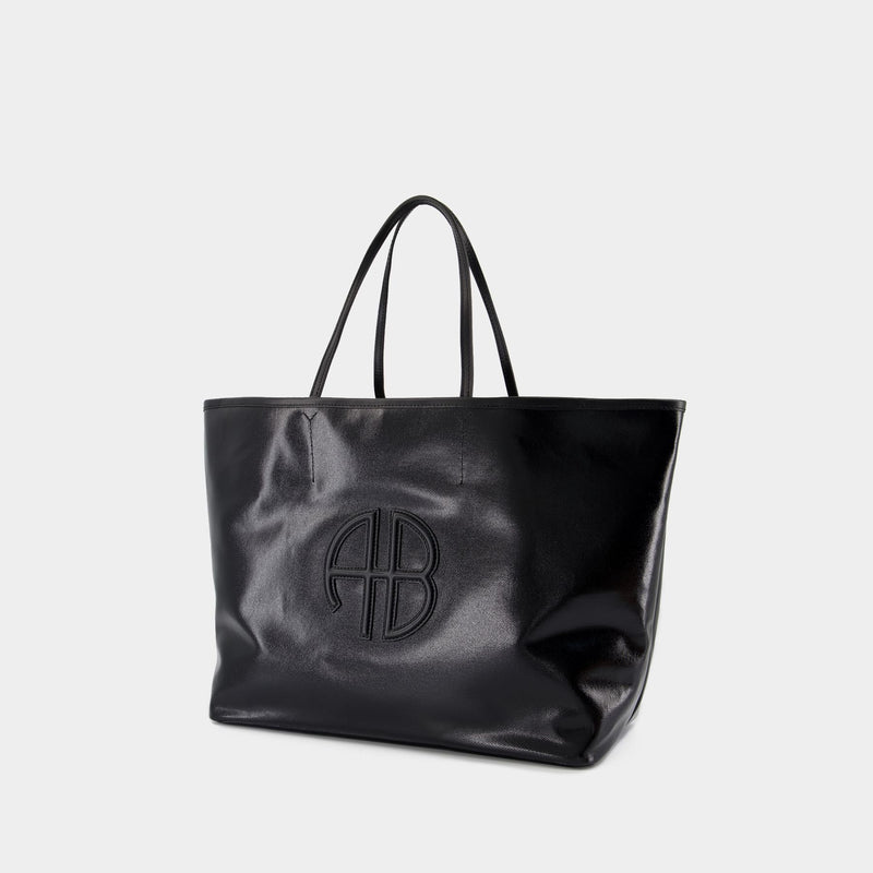 Emma Shopper Bag - ANINE BING - Cotton - Black