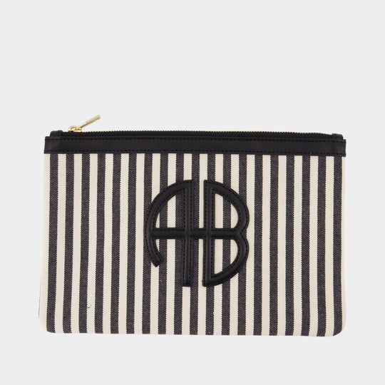 Lili Clutch - ANINE BING - Cotton - Black