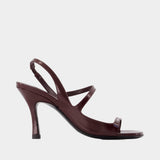 Iva Sandals - ANINE BING - Leather - Burgundy