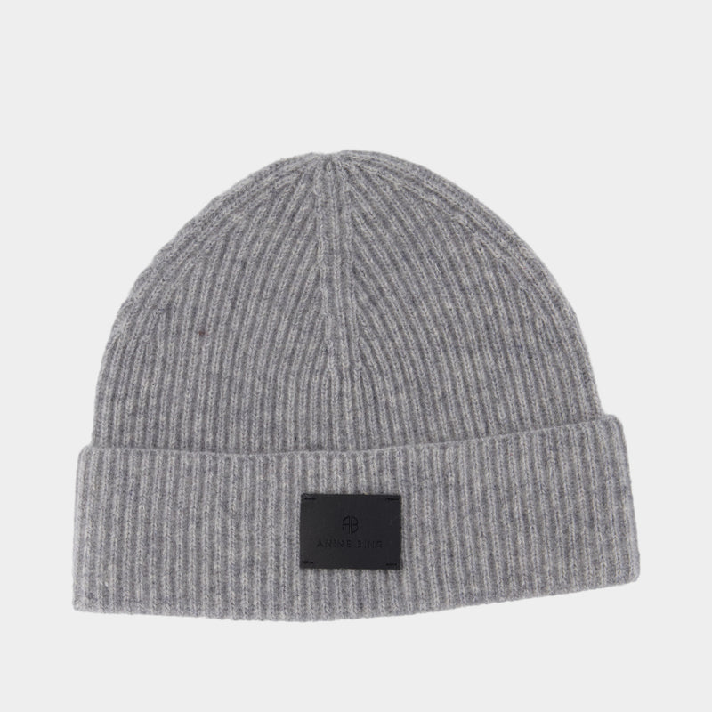 Carley Beanie - ANINE BING - Cashmere - Grey