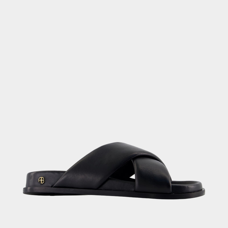 Emi Sandals - ANINE BING - Leather - Black