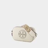 Tory Burch Miller皮质新象牙色迷你斜挎包