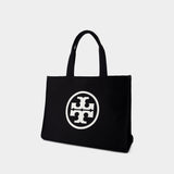 Ella Shopper Bag - Tory Burch - Cotton - Black