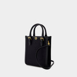 Tory Burch T Monogram 黑色棉质迷你托特包