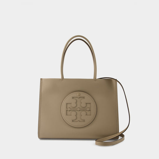 Tory Burch Ella Bio 小号米色合成皮革斜挎包
