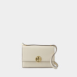 Tory Burch Miller皮质浅奶油色单肩包