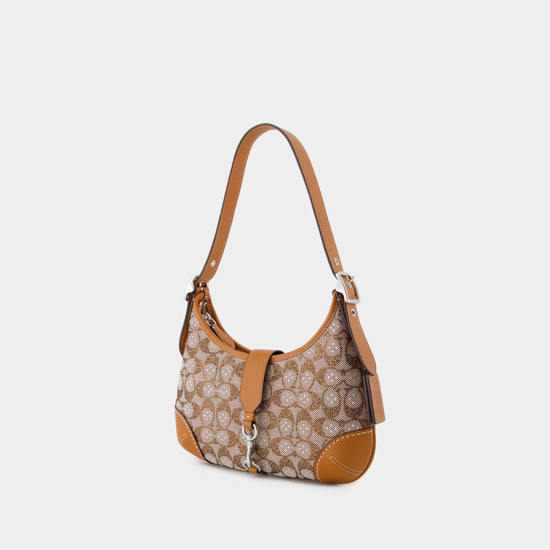 Hamptons Hobo Bag - Coach - Canvas - Brown