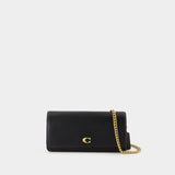 Essential Wallet On Chain - Coach - Leather - Black