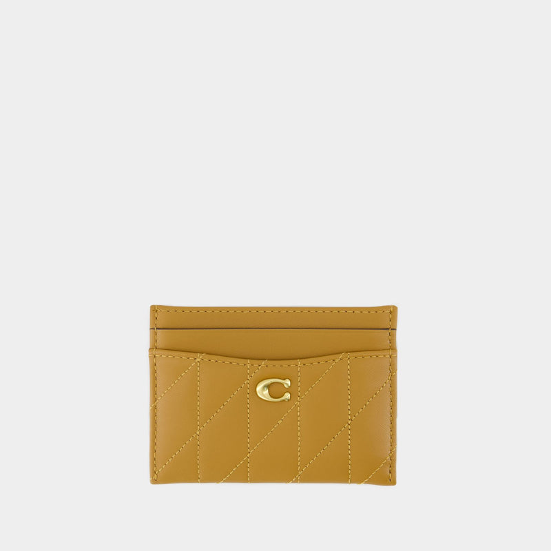 Essential Card Holder - Coach - Leather - Brown