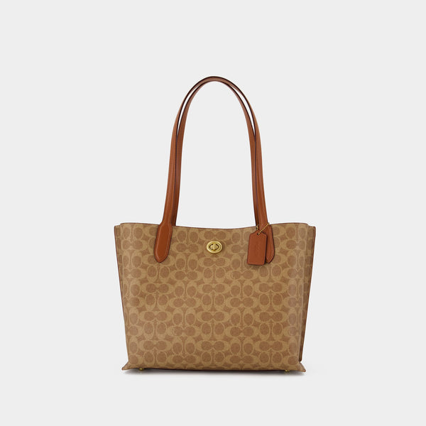 Willow Tote Bag - Coach - Canvas - Brown