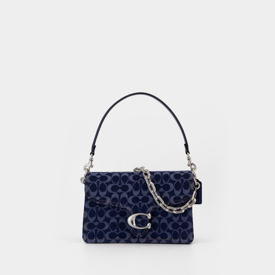 Chain Tabby Shoulder Bag With Chain - Coach - Cotton - Blue