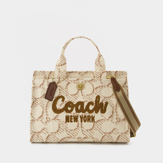 Maxi Signature Cargo Tote Bag - Coach - Cotton - Neutral
