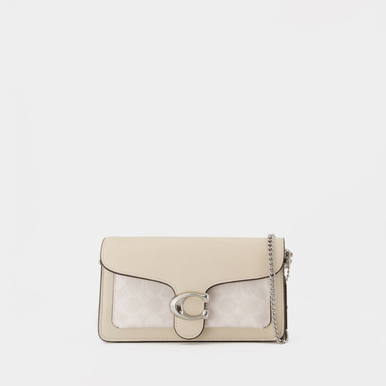 Tabby Chain Clutch Crossbody - Coach - Canvas - White