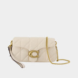 Quilted Tabby Chain 19 Crossbody - Coach - Leather - White