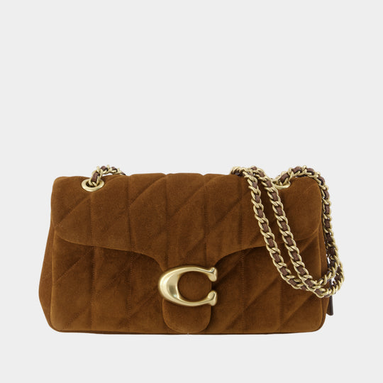 Tabby 26 With Chain Shoulder Bag - Coach - Suede - Brown
