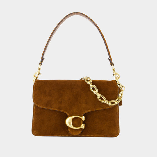 Tabby With Chain Shoulder Bag - Coach - Leather - Brown