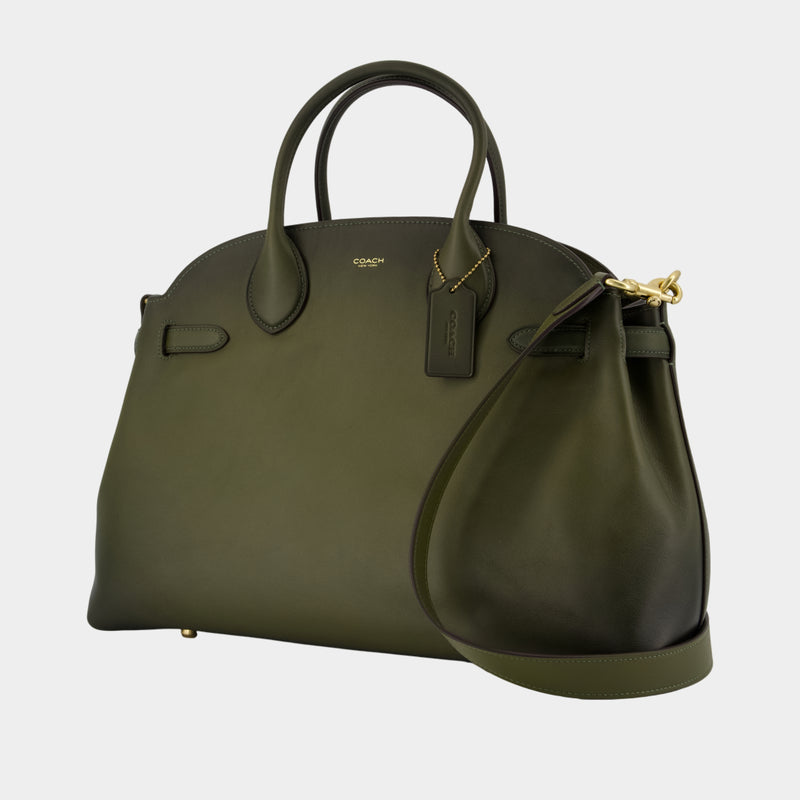 Soft Empire 40 Shopper Bag - Coach - Leather - Green