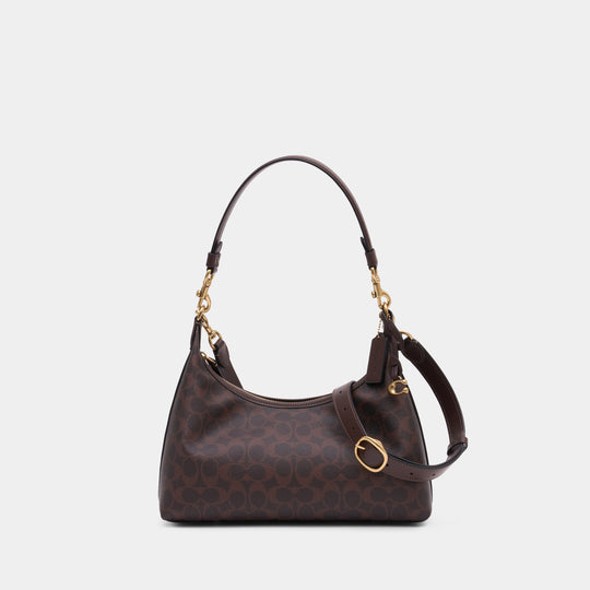 Signature Juliet Shoulder Bag - Coach - Canvas - Brown