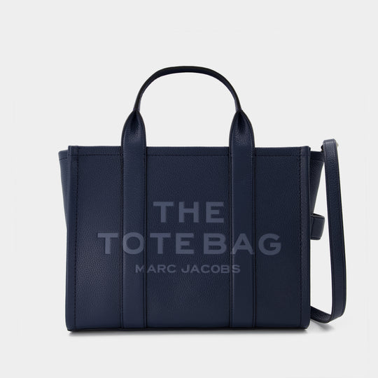 The Small Tote in Blue Sea Leather