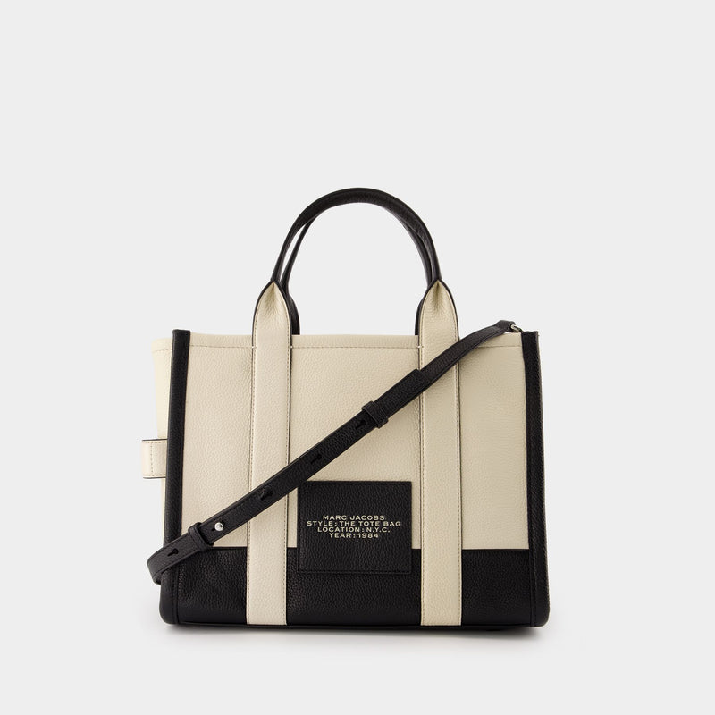 The Medium Tote 白色皮制中号托特单肩包