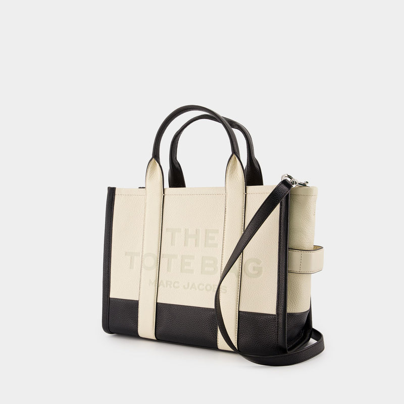 The Medium Tote 白色皮制中号托特单肩包