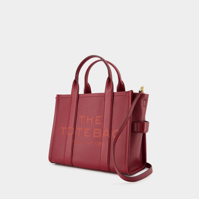 The Medium Tote 红色皮制中号托特购物包