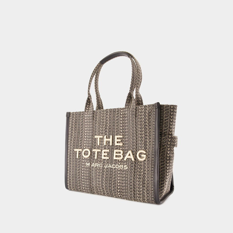 The Large Tote 米色棉质大号托特购物包