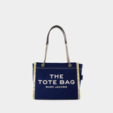 The Medium Tote 黑色棉质中号托特包