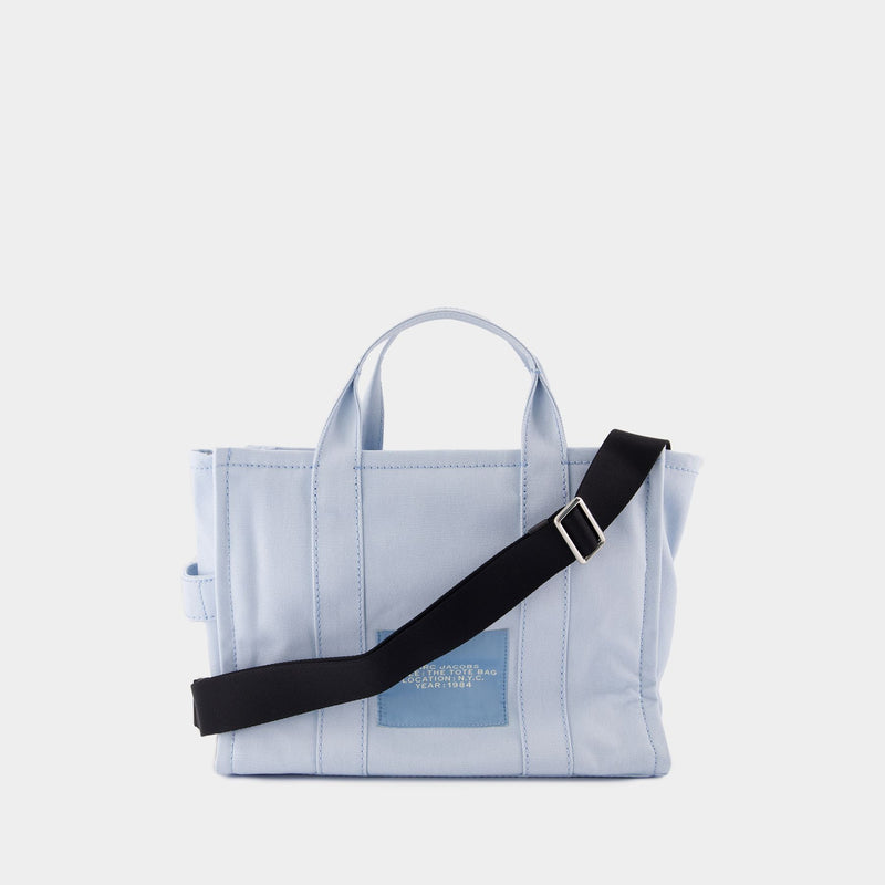 The Medium Tote 蓝色棉质中号托特包