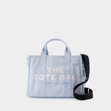 The Medium Tote 蓝色棉质中号托特包