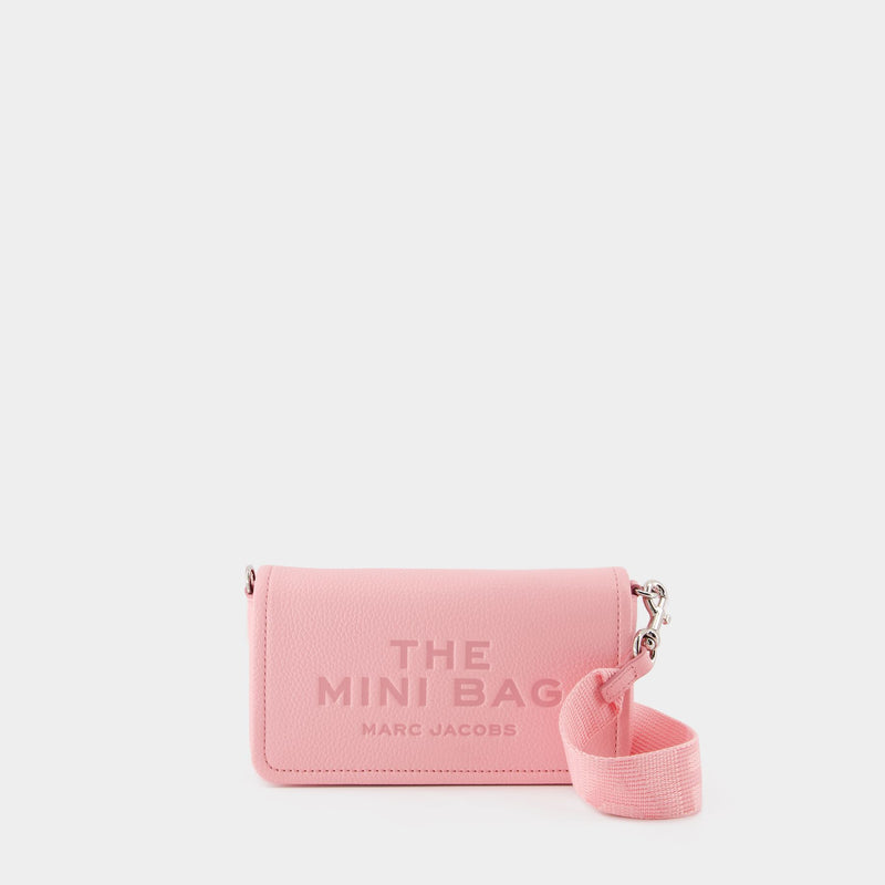 The Mini Bag 粉色皮制迷你斜挎包