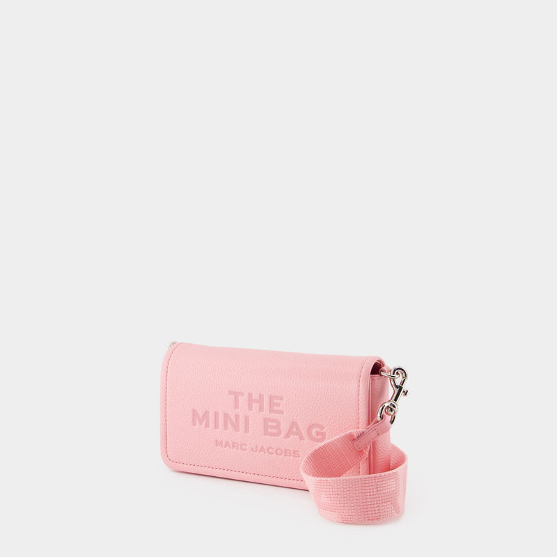 The Mini Bag 粉色皮制迷你斜挎包