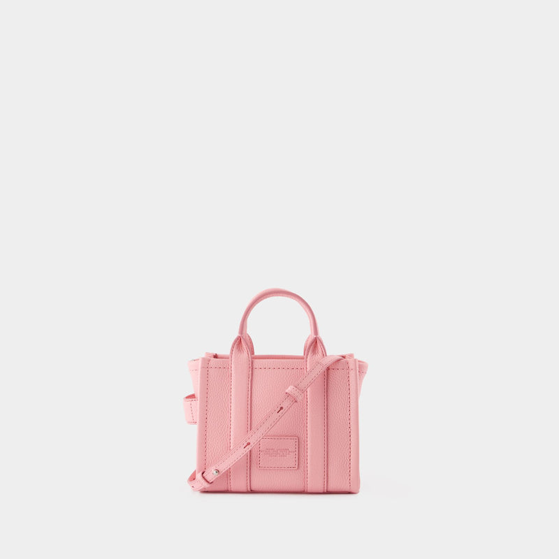 The Mini Tote 粉色皮制迷你托特购物包