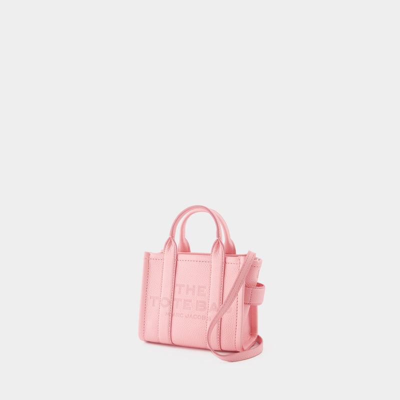 The Mini Tote 粉色皮制迷你托特购物包