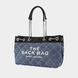The Chain Sack Shoulder Bag - Marc Jacobs - Cotton - Blue